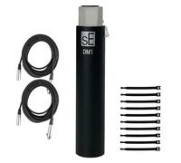 sE Electronics DM1 Dynamite Active - Preamplificatore per microfono in linea, con 2 cavi XLR e 10 fascette per cavi, colore: nero