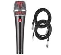 sE Electronics V7x Supercardioid Dynamic Instrument Microfono con 2 cavi XLR
