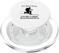 Se fosse facile si chiamerebbe snowboard Telemark Skiing PopSockets PopGrip per MagSafe