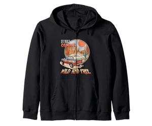 Se Fossi Un Cowboy Selvaggio e Libero Retro Western Scena Felpa con Cappuccio