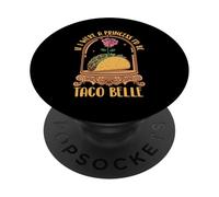 Se fossi una principessa sarei Taco Belle - Taco Amante messicano PopSockets PopGrip Adesivo