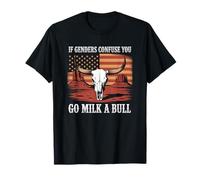 Se i generi confondono Vai a Latte Un Toro Americano Maglietta