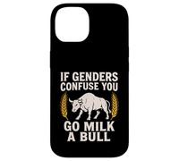 Se i generi confondono vai a latte un toro - Umorismo di genere divertente Custodia per iPhone 14