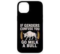 Se i generi confondono vai a latte un toro - Umorismo di genere divertente Custodia per iPhone 14 Plus