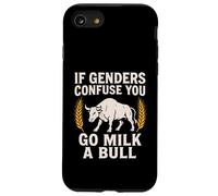 Se i generi confondono vai a latte un toro - Umorismo di genere divertente Custodia per iPhone SE (2020) / 7/8