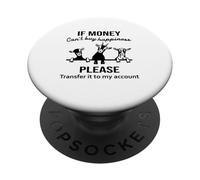 Se i soldi non possono comprare la felicità divertente capra PopSockets PopGrip Adesivo