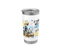 Se il caos fosse una carriera Funny Ostrich CEO Bicchiere termico in acciaio inox doppia parete