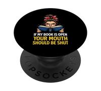 Se il mio libro è aperto Lettore divertente PopSockets PopGrip Adesivo