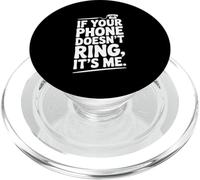 Se il tuo telefono non squilla sono io umorismo divertente PopSockets PopGrip per MagSafe