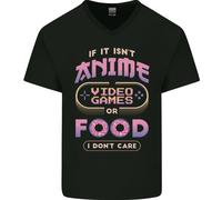 Se It Isn'T Anime Video Games O Cibo Divertente Uomo Scollo A V Cotone T-Shirt