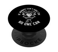Se Johnny Can't Grill'em No One Can Nome Johnny BBQ PopSockets PopGrip Adesivo