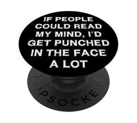 Se la gente potesse leggere la mia mente dicendo divertente università scolastica PopSockets PopGrip Adesivo