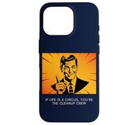 Se la vita è un circo, sei il sarcasmo pop art della squadra di pulizia Custodia per iPhone 16 Pro
