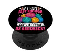 Se lavoro a maglia abbastanza velocemente conta come aerobica PopSockets PopGrip Adesivo