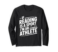 Se Leggere è Uno Sport Sono Un atleta Citazione Divertente Maglia a Manica