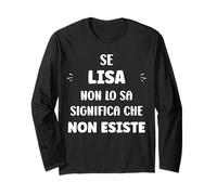 Se Lisa No Lo sa Significa Che Non Esiste Nome Lisa Maglia a Manica