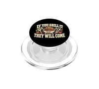 Se lo grigliate, arriveranno Grillmaster barbecue carne affumicatura PopSockets PopGrip per MagSafe