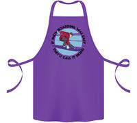 Se Lo Snowboard È Facile Sci Funny Cotton Apron 100% Organico