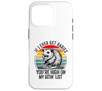 Se mai avrò la rabbia, sei in cima alla mia lista di opossum di Bitin ' Custodia per iPhone 16 Pro