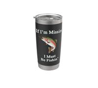 Se mi manca devo pescare alla trota iridea, pesca a mosca Bicchiere termico in acciaio inox doppia parete