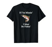 Se Mi Manca Devo Pescare alla Trota iridea, Pesca a Mosca Maglietta
