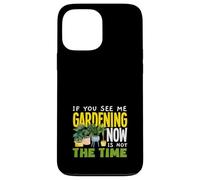 Se mi vedi fare giardinaggio ora non è il momento di fare giardinaggio divertente Custodia per iPhone 13 Pro Max
