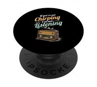 Se non cinguetti, non ti ascolto Radio Canto degli uccelli PopSockets PopGrip Adesivo