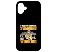 Se non mi senti giurare che non sto lavorando Caposquadra divertente Custodia per iPhone 16 Plus