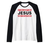 Se non pecchi, Gesù è morto inutilmente #2 Heavy Metal Maglia con Maniche Raglan