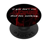 Se non pecchi, Gesù è morto inutilmente #7 trve Metallaro PopSockets PopGrip Adesivo