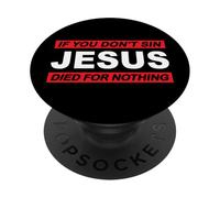 Se non pecchi, Gesù è morto inutilmente #8 trve Metallaro PopSockets PopGrip Adesivo