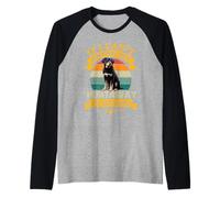 Se Non Posso Portare Il Mio Cane da Huntaway della Nuova Zelanda, Non vado Maglia con Maniche Raglan