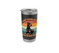 Se non posso portare il mio cane Doberman Pinscher, non vado Bicchiere termico in acciaio inox doppia parete