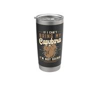 Se non posso portare il mio Capybara Capybara Pet Owner Zoo Animals Capybara Bicchiere termico in acciaio inox doppia parete