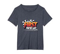 Se Non Sei Il Primo, Sei L'Ultimo - Racing Motto Maglietta, Donna Plus-Size, Pervinca, 3X