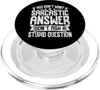 Se non vuoi risposte sarcastiche non chiedermelo divertente PopSockets PopGrip per MagSafe