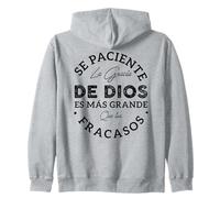 Se Paciente La Gracia De Dios Es mas Grande Que Tus Fracasos Felpa con Cappuccio