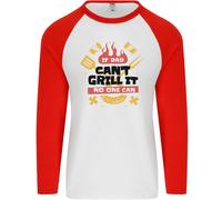 Se Papà Can'T Griglia It Non Si Può Divertente BBQ Uomo L/S Baseball T-Shirt