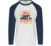 Se Papà Can'T Griglia It Non Si Può Divertente BBQ Uomo L/S Baseball T-Shirt