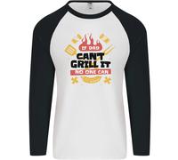 Se Papà Can'T Griglia It Non Si Può Divertente BBQ Uomo L/S Baseball T-Shirt