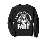 Se parlano alle tue spalle Fart Alpha Wolf Meme Felpa