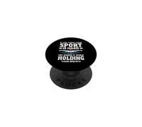Se pensi che il tuo sport sia difficile Nuotatore divertente Nuoto PopSockets PopGrip Adesivo
