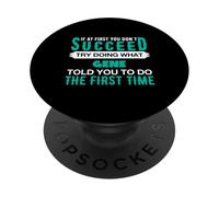 Se per la prima volta provi a fare cosa GENE Maglietta Nome GENE PopSockets PopGrip Adesivo