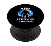 Se perdi, riportami nella foresta Bigfoot Sasquatch Moon PopSockets PopGrip Adesivo
