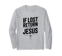 Se perduto Ritorno a Gesù Messaggio di Fede Cristiana Maglia a Manica