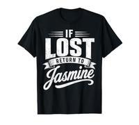 Se perduto, Torna a Jasmine Couples Funny Matching Maglietta con Stampa Grafica Economica