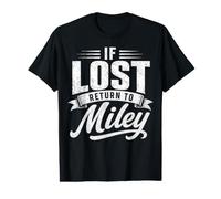 Se perduto, Torna a Miley Couples Funny Matching Maglietta con Stampa Grafica Economica