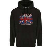 Se Questa Bandiera Ti Offende Felpa Uomo Union Jack Gran Bretagna