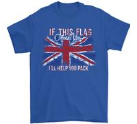 Se Questo Bandiera Offends Voi Union Jack Bretagna Uomo T-Shirt 100% Cotone