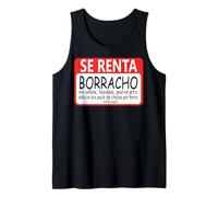 Se Renta Borracho Mexican Badass Slang Words Mexico Chicano Canotta